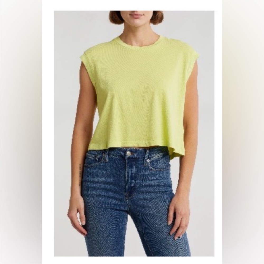 NWOT The Great boxy neon tank top